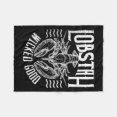 Wicked Good Lobstah Funny Maine Boston Cape Cod Lo Fleecedecke (Vorderseite (Horizontal))