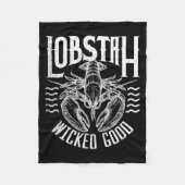 Wicked Good Lobstah Funny Maine Boston Cape Cod Lo Fleecedecke (Vorderseite)