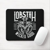 Wicked Good Lobstah Funny Maine Boston Cape Cod Lo Mousepad (Mit Mouse)