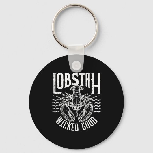 Wicked Good Lobstah Funny Maine Boston Cape Cod Lo Schlüsselanhänger (Vorderseite)