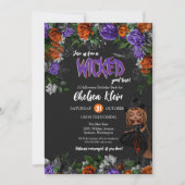 Wicked Good Time Hübsch Hexe Halloween Geburtstag Einladung (Vorderseite)