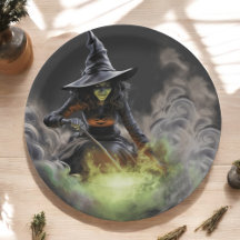 Wicked Halloween Stirring Boiling Cauldron