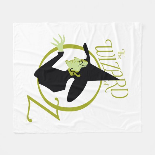 Wicked Hexe™ Der Assistent für OZ™-Logo Fleecedecke (Vorderseite (Horizontal))