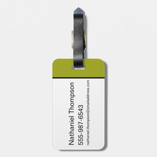 Wicked Hexe™ Der Assistent für OZ™-Logo Gepäckanhänger (Rückseite vertikal)