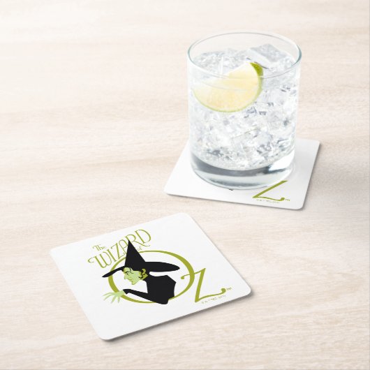 Wicked Hexe™ Der Assistent für OZ™-Logo Rechteckiger Pappuntersetzer (Vor Ort)