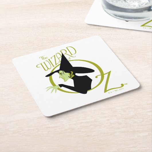 Wicked Hexe™ Der Assistent für OZ™-Logo Rechteckiger Pappuntersetzer (angewinkelt)