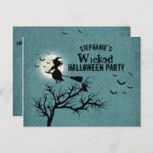 Wicked Hexe Einladungspostkarte (Vorne/Hinten)