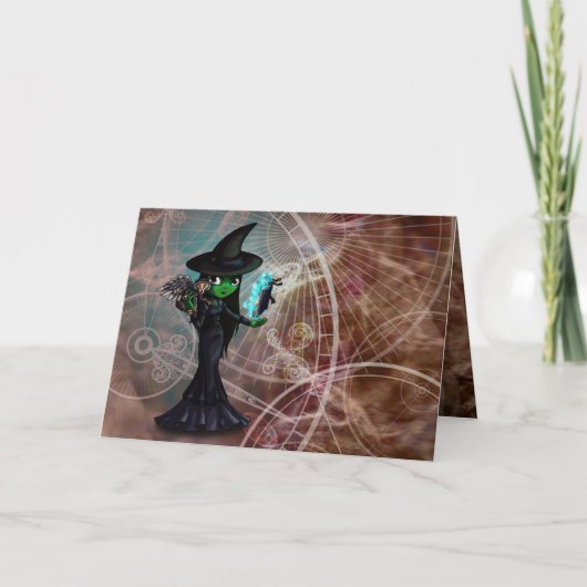 Wicked Hexe Karte (Vorderseite)