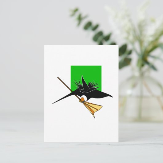 Wicked Hexe Melted Postkarte (Stehend Vorderseite)