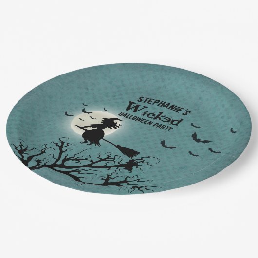 Wicked Hexe Pappteller (Schrägansicht)