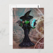 Wicked Hexe Postkarte (Vorne/Hinten)