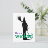 Wicked Hexe Postkarte (Stehend Vorderseite)