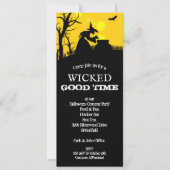 Wicked Hexeha Halloween Einladung (Vorderseite)