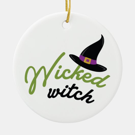 Wicked Hexenhut Keramik Ornament (Vorne)