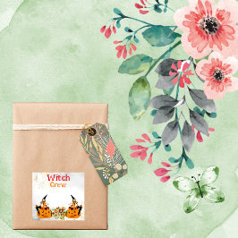 Wicked Hexenkraut Crew Halloween Orange Kürbislate Aufkleber