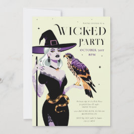 Wicked Hexenmeister-Halloween-Party Einladung