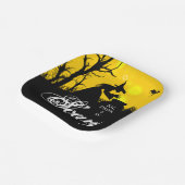 Wicked Hexenmeister Silhouette Halloween Pappteller (Gewinkelt)