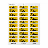 Wicked Hexensche Silhouette Halloween-Rücksendeadr (Vorne)