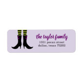 Wicked Hexenstiefel Halloween Address Labels (Vorne)