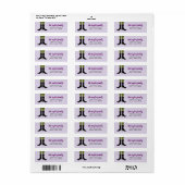 Wicked Hexenstiefel Halloween Address Labels (Vorne)