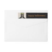 Wicked Hexenstiefel Halloween Address Labels (Rückseite)
