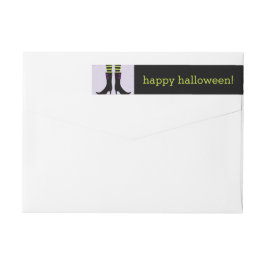 Wicked Hexenstiefel Halloween Address Labels