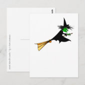 Wicked Hexenübergabe Broomstick Postkarte (Vorne/Hinten)