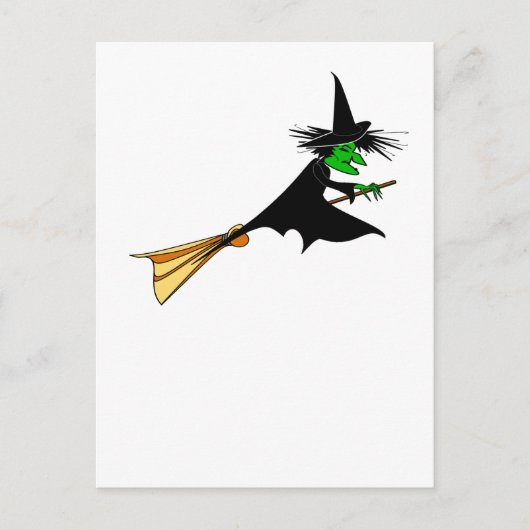 Wicked Hexenübergabe Broomstick Postkarte (Vorderseite)