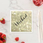 Wicked in Gold Halloween Napkin Serviette (Beispiel)