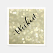 Wicked in Gold Halloween Napkin Serviette (Vorderseite)