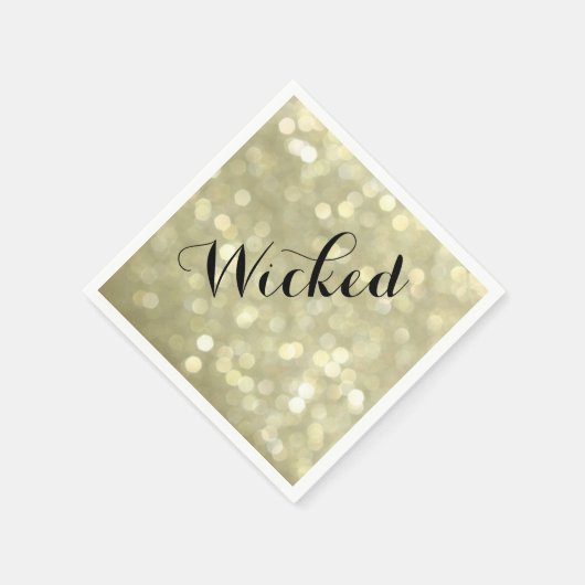 Wicked in Gold Halloween Napkin Serviette (Ecke)