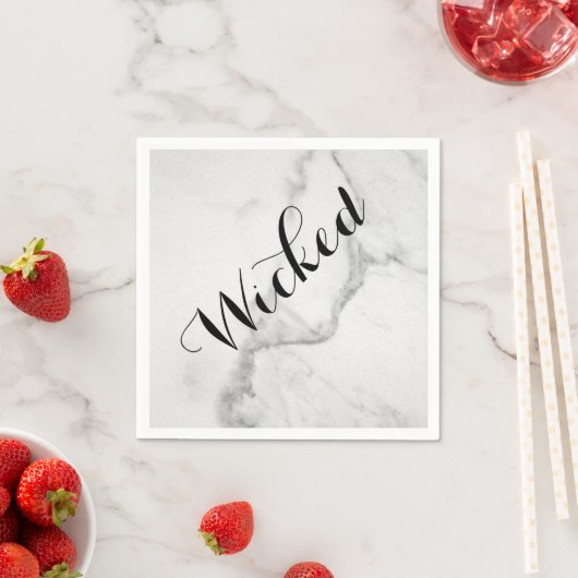 Wicked in Marble Halloween Napkin Serviette (Beispiel)