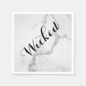 Wicked in Marble Halloween Napkin Serviette (Vorderseite)