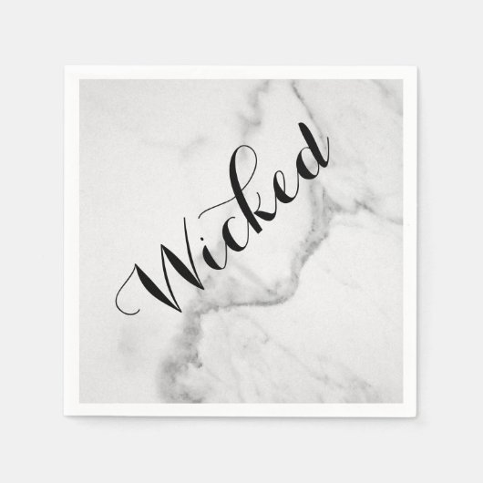 Wicked in Marble Halloween Napkin Serviette (Vorderseite)