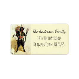 Wicked Krampus Beängstigend Demo Weihnachten Weihn Adressaufkleber