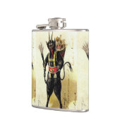 Wicked Krampus Beängstigend Demo Weihnachten Weihn Flachmann (Links)