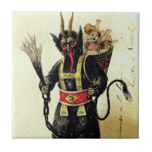 Wicked Krampus Beängstigend Demo Weihnachten Weihn Fliese