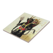 Wicked Krampus Beängstigend Demo Weihnachten Weihn Fliese (Seite)