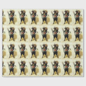 Wicked Krampus Beängstigend Demo Weihnachten Weihn Geschenkpapier (Flach)