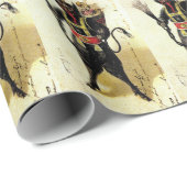 Wicked Krampus Beängstigend Demo Weihnachten Weihn Geschenkpapier (Rolleneckpunkt)