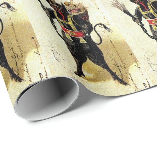 Wicked Krampus Beängstigend Demo Weihnachten Weihn Geschenkpapier (Rolleneckpunkt)