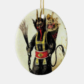 Wicked Krampus Beängstigend Demo Weihnachten Weihn Keramikornament (Rechts)