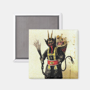 Wicked Krampus Beängstigend Demo Weihnachten Weihn Magnet