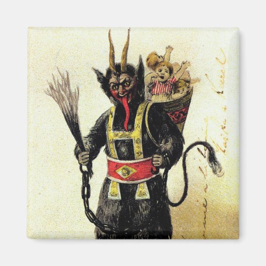 Wicked Krampus Beängstigend Demo Weihnachten Weihn Magnet (Vorne)