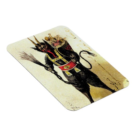 Wicked Krampus Beängstigend Demo Weihnachten Weihn Magnet (Rechte Seite)