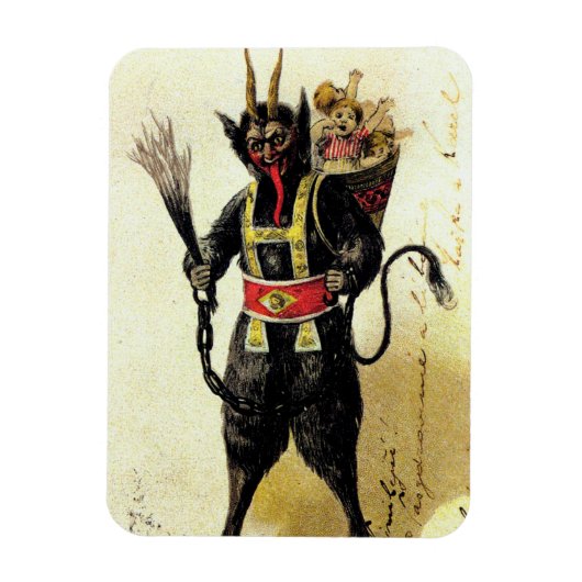 Wicked Krampus Beängstigend Demo Weihnachten Weihn Magnet (Vertikal)
