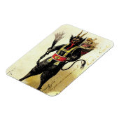 Wicked Krampus Beängstigend Demo Weihnachten Weihn Magnet (Linke Seite)