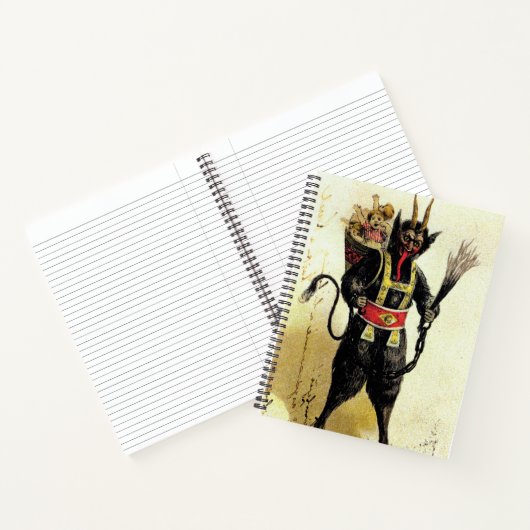 Wicked Krampus Beängstigend Demo Weihnachten Weihn Notizblock (Innenseite)