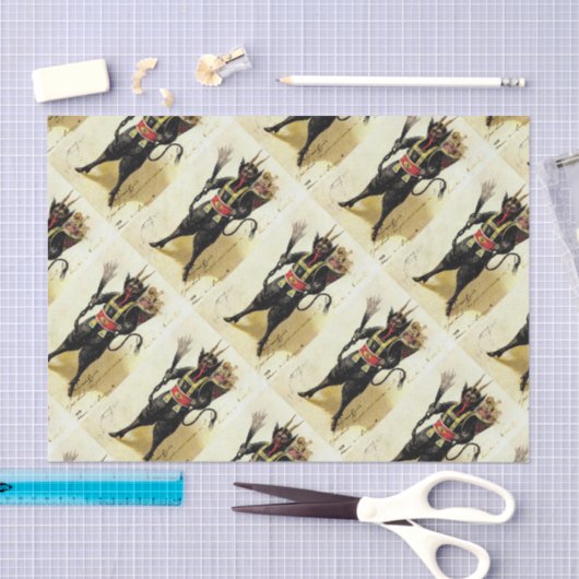 Wicked Krampus Beängstigend Demo Weihnachten Weihn Seidenpapier (Handwerk)