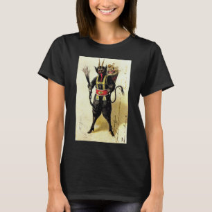 Wicked Krampus Beängstigend Demo Weihnachten Weihn T-Shirt
